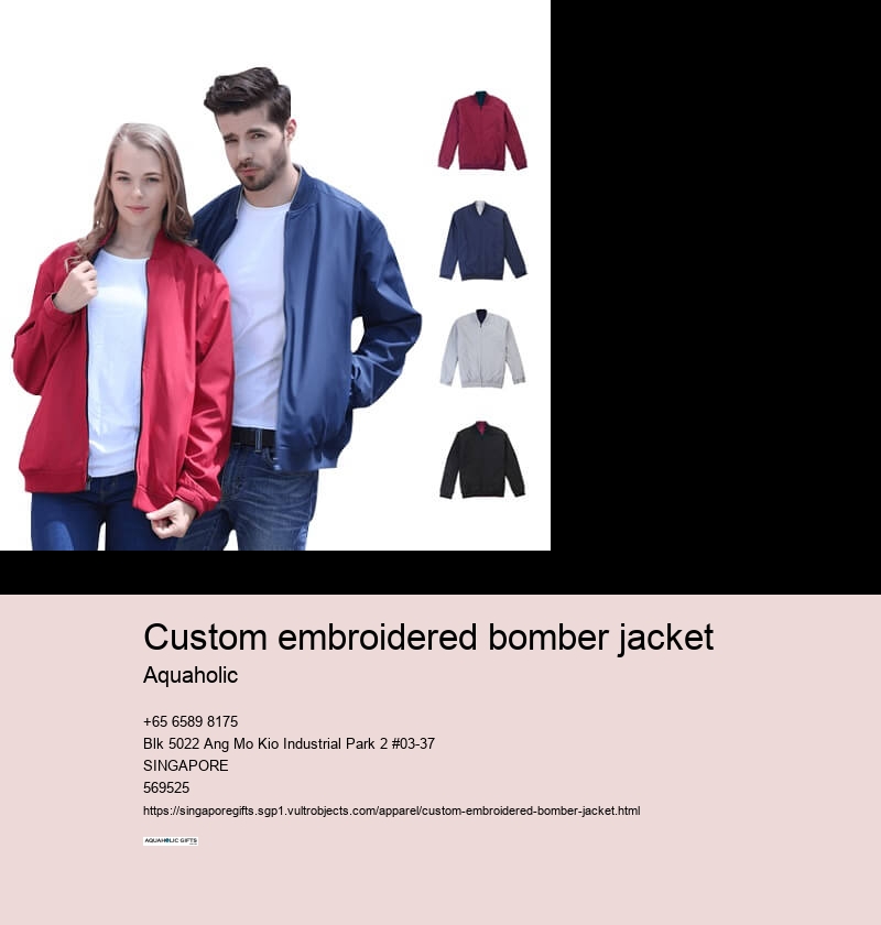 custom embroidered bomber jacket