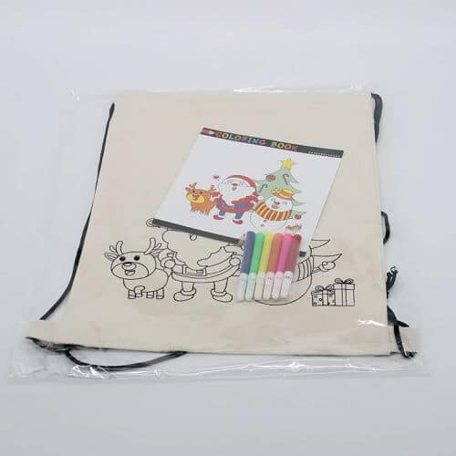 custom clear drawstring bags